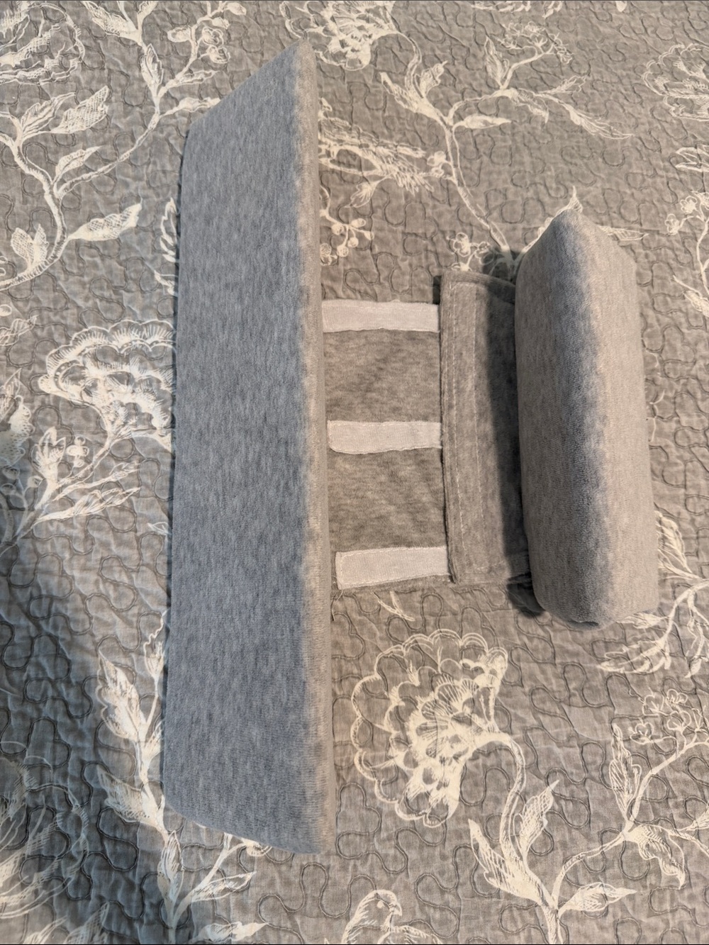 Baby Sleep Side Support Gray Memory Foam